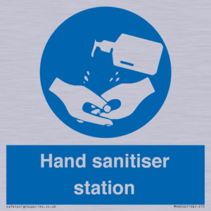 Hand sanitiser station